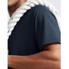 imageCRZ YOGA Mens Short Sleeve Mesh Workout Shirts Lightweight Breathable Running Athletic Training TShirt TopsTrue Navy