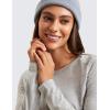 imageCRZ YOGA Pima Cotton Workout Long Sleeve Shirts for Women Athletic Crewneck Yoga Casual Tops Plain TShirtHeathered Medium Grey