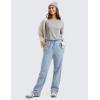 imageCRZ YOGA Pima Cotton Workout Long Sleeve Shirts for Women Athletic Crewneck Yoga Casual Tops Plain TShirtHeathered Medium Grey