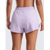 imageCRZ YOGA Running Shorts for Women High Waisted V Split for Gym Workout Athletic Track with Liner Breathable Quick DryLilac Air