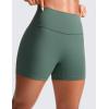 imageCRZ YOGA Secretsculpt Womens Butterlift High Waist Scrunch Butt Biker Shorts 4 Inches  No Front Seam Workout Gym BootyDark Forest Green