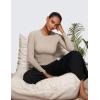 imageCRZ YOGA Softembrace Long Sleeve Shirts for Women Soft Crew Neck Fall Basic Tight Tops Fitted Casual Going Out TShirtsMojave Tan