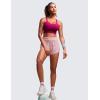 imageCRZ YOGA Softness Mold Womens Butterluxe Strappy Longline Sports Bra  Double Spaghetti Strap Workout Yoga Crop Top AthleticMagenta Purple