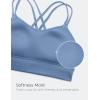 imageCRZ YOGA Softness Mold Womens Butterluxe Strappy Longline Sports Bra  Double Spaghetti Strap Workout Yoga Crop Top AthleticOasis Blue