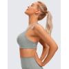 imageCRZ YOGA Strappy Sports Bras for Women  Criss Cross Back Wireless Padded Yoga Workout Cami TopSterling