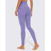 imageCRZ YOGA Super High Waisted Butterluxe Yoga Pants 25 Inches  Buttery Soft Workout Leggings for Women Over BellyDark Lavender Purple
