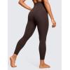 imageCRZ YOGA Super High Waisted Butterluxe Yoga Pants 25 Inches  Buttery Soft Workout Leggings for Women Over BellyHot Fudge Brown