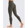 imageCRZ YOGA Super High Waisted Butterluxe Yoga Pants 25 Inches  Buttery Soft Workout Leggings for Women Over BellyLight Army Green
