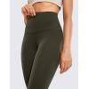imageCRZ YOGA Super High Waisted Butterluxe Yoga Pants 25 Inches  Buttery Soft Workout Leggings for Women Over BellyOlive Green