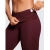imageCRZ YOGA Super High Waisted Butterluxe Yoga Pants 25 Inches  Buttery Soft Workout Leggings for Women Over BellyRed Merlot