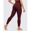 imageCRZ YOGA Super High Waisted Butterluxe Yoga Pants 25 Inches  Buttery Soft Workout Leggings for Women Over BellyRed Merlot