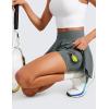 imageCRZ YOGA Tennis Skirts for Women Crossover High Waisted Ruffle Layered Workout Athletic Golf Skort with PocketsGrey Sage