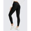 imageCRZ YOGA Thermal Fleece Lined Leggings Women 25  High Waisted Winter Workout Hiking Pants with Pockets Warm Running TightsBlack