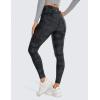 imageCRZ YOGA Thermal Fleece Lined Leggings Women 25  High Waisted Winter Workout Hiking Pants with Pockets Warm Running TightsDark Grey Camouflage