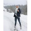 imageCRZ YOGA Thermal Fleece Lined Leggings Women 25  High Waisted Winter Workout Hiking Pants with Pockets Warm Running TightsMelanite