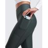 imageCRZ YOGA Thermal Fleece Lined Leggings Women 25  High Waisted Winter Workout Hiking Pants with Pockets Warm Running TightsMelanite