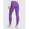 imageCRZ YOGA Thermal Fleece Lined Leggings Women 25  High Waisted Winter Workout Hiking Pants with Pockets Warm Running TightsRoyal Lilac