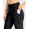 imageCRZ YOGA Thermal Fleece Lined Leggings Women 25  High Waisted Winter Workout Hiking Pants with Pockets Warm Running TightsTie Dye Smoke Ink