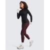 imageCRZ YOGA Thermal Fleece Lined Leggings Women 28  Winter Warm High Waisted Hiking Pants with Pockets Workout Running TightsArctic Plum