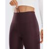 imageCRZ YOGA Thermal Fleece Lined Leggings Women 28  Winter Warm High Waisted Hiking Pants with Pockets Workout Running TightsArctic Plum