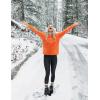 imageCRZ YOGA Thermal Fleece Lined Leggings Women 28  Winter Warm High Waisted Hiking Pants with Pockets Workout Running TightsBlack