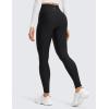 imageCRZ YOGA Thermal Fleece Lined Leggings Women 28  Winter Warm High Waisted Hiking Pants with Pockets Workout Running TightsBlack
