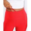 imageCRZ YOGA Thermal Fleece Lined Leggings Women 28  Winter Warm High Waisted Hiking Pants with Pockets Workout Running TightsDark Red