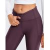 imageCRZ YOGA Thermal Fleece Lined Leggings Women 28  Winter Warm High Waisted Hiking Pants with Pockets Workout Running TightsDeep Purple