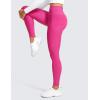 imageCRZ YOGA Thermal Fleece Lined Leggings Women 28  Winter Warm High Waisted Hiking Pants with Pockets Workout Running TightsHibiscus Purple