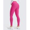 imageCRZ YOGA Thermal Fleece Lined Leggings Women 28  Winter Warm High Waisted Hiking Pants with Pockets Workout Running TightsHibiscus Purple