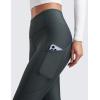 imageCRZ YOGA Thermal Fleece Lined Leggings Women 28  Winter Warm High Waisted Hiking Pants with Pockets Workout Running TightsMelanite