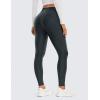 imageCRZ YOGA Thermal Fleece Lined Leggings Women 28  Winter Warm High Waisted Hiking Pants with Pockets Workout Running TightsMelanite