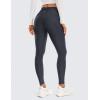 imageCRZ YOGA Thermal Fleece Lined Leggings Women 28  Winter Warm High Waisted Hiking Pants with Pockets Workout Running TightsNavy