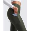 imageCRZ YOGA Thermal Fleece Lined Leggings Women 28  Winter Warm High Waisted Hiking Pants with Pockets Workout Running TightsOlive Green