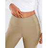 imageCRZ YOGA Thermal Fleece Lined Leggings Women 28  Winter Warm High Waisted Hiking Pants with Pockets Workout Running TightsSoul Brown