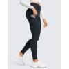 imageCRZ YOGA Thermal Fleece Lined Leggings Women 28  Winter Warm High Waisted Hiking Pants with Pockets Workout Running TightsTrue Navy