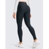imageCRZ YOGA Thermal Fleece Lined Leggings Women 28  Winter Warm High Waisted Hiking Pants with Pockets Workout Running TightsTrue Navy