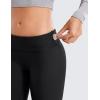 imageCRZ YOGA Thermal Fleece Lined Leggings Women 28  Winter Warm Workout Hiking Pants High Waisted Yoga Tights Full LengthBlack