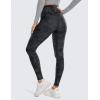 imageCRZ YOGA Thermal Fleece Lined Leggings Women 28  Winter Warm Workout Hiking Pants High Waisted Yoga Tights Full LengthDark Grey Camouflage