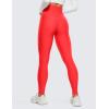 imageCRZ YOGA Thermal Fleece Lined Leggings Women 28  Winter Warm Workout Hiking Pants High Waisted Yoga Tights Full LengthDark Red