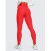 imageCRZ YOGA Thermal Fleece Lined Leggings Women 28  Winter Warm Workout Hiking Pants High Waisted Yoga Tights Full LengthDeep Red