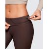 imageCRZ YOGA Thermal Fleece Lined Leggings Women 28  Winter Warm Workout Hiking Pants High Waisted Yoga Tights Full LengthHot Fudge Brown