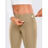 imageCRZ YOGA Thermal Fleece Lined Leggings Women 28  Winter Warm Workout Hiking Pants High Waisted Yoga Tights Full LengthSoul Brown