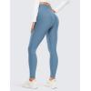 imageCRZ YOGA Thermal Fleece Lined Leggings Women 28  Winter Warm Workout Hiking Pants High Waisted Yoga Tights Full LengthUniverse Blue