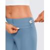 imageCRZ YOGA Thermal Fleece Lined Leggings Women 28  Winter Warm Workout Hiking Pants High Waisted Yoga Tights Full LengthUniverse Blue