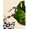 imageCRZ YOGA Womens Bikini Top Cropped V Neck Adjustable Spaghetti Straps Swimsuit Padded Athletic Bathing SuitPrimulin Leopard Print