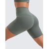 imageCRZ YOGA Womens ButterLuxe Biker Shorts 6 Inches  High Waisted Workout Running Volleyball Spandex YogaGrey Sage