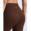 imageCRZ YOGA Womens ButterLuxe Biker Shorts 6 Inches  High Waisted Workout Running Volleyball Spandex YogaLava Brown