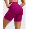 imageCRZ YOGA Womens ButterLuxe Biker Shorts 6 Inches  High Waisted Workout Running Volleyball Spandex YogaMagenta Purple