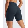 imageCRZ YOGA Womens ButterLuxe Biker Shorts 6 Inches  High Waisted Workout Running Volleyball Spandex YogaTrue Navy